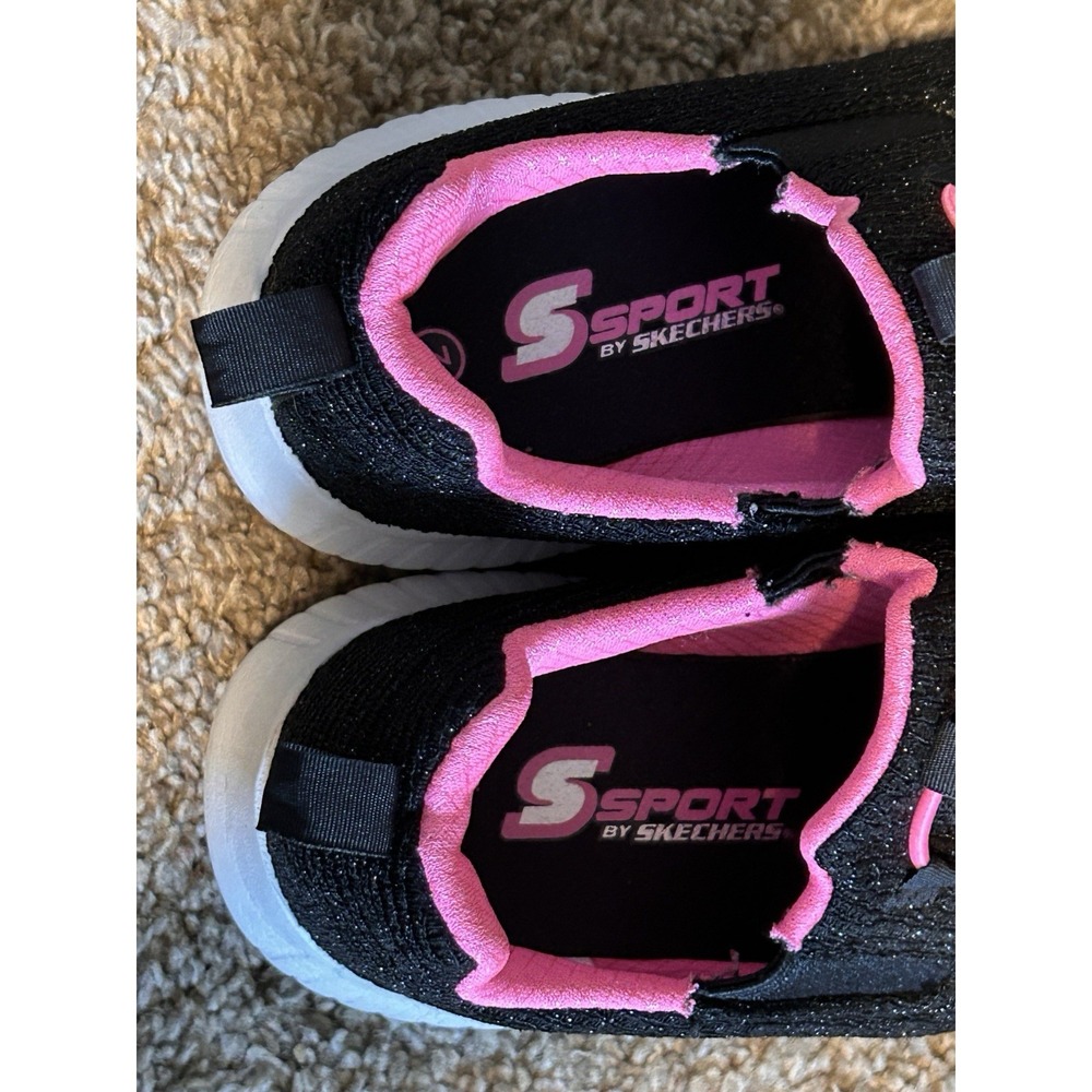 S Sport Skechers ADA Slip-On Sneakers Girls Sneakers Black Size 2 - Picture 3 of 6